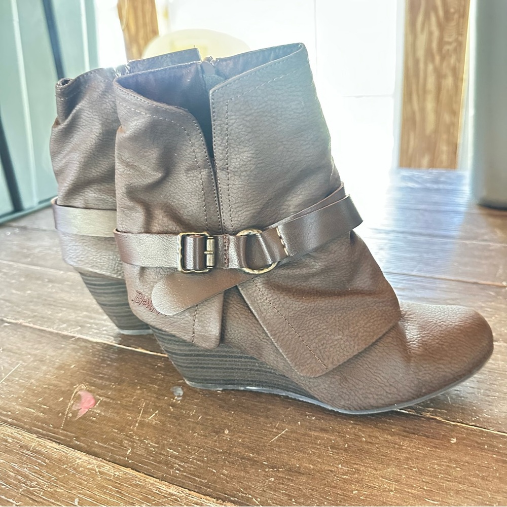 Blowfish Dark Brown Ankle Booties | Size 9.5 - Picture 2 of 11